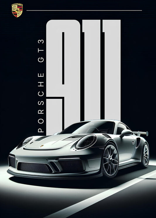 Leinwand Poster, Bilder PORSCHE GT3: ENGINEERED FOR OBSESSION, 65 × 90 cm