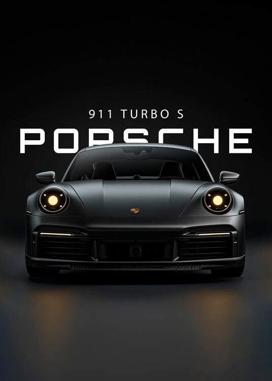 Leinwand Poster, Bilder Porsche 911 Turbo S, 65 × 90 cm
