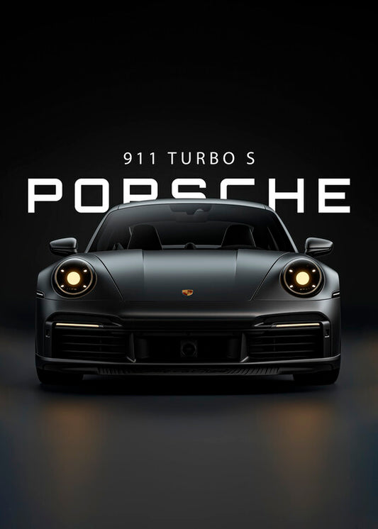 Leinwand Poster, Bilder Porsche 911 Turbo S, 65 × 90 cm