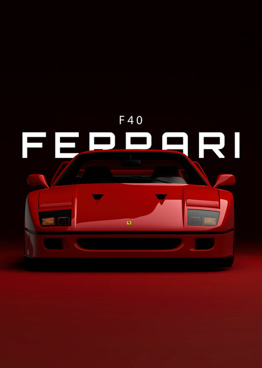 Leinwand Poster, Bilder Ferrari F40, 65 × 90 cm