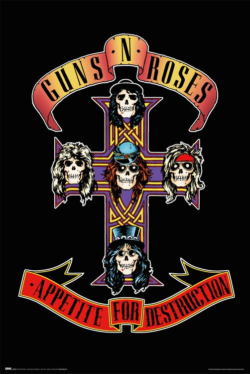 Guns'n'Roses - Appetite Poster, Plakat, 61 × 91.5 cm