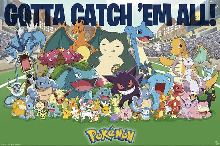 Pokemon - All Time Favorites Poster, Plakat, 91.5 × 61 cm