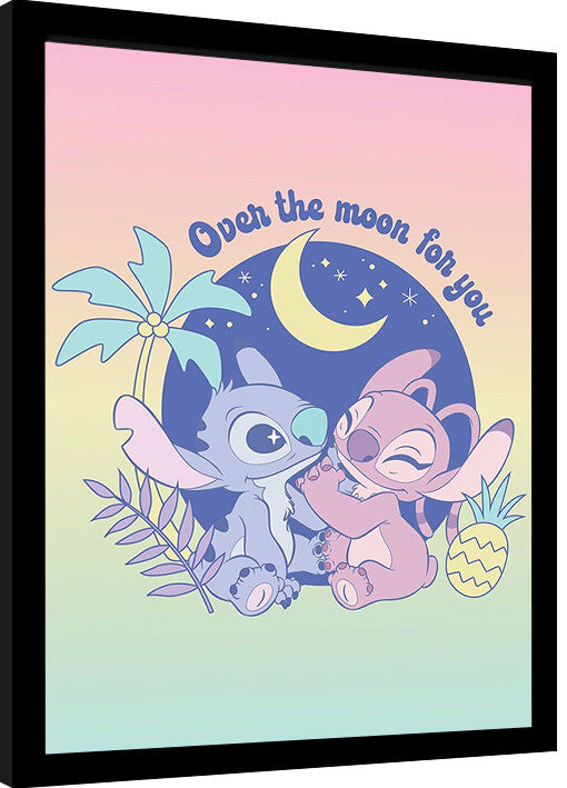 Lilo & Stitch Gerahmte Poster, Bilder, 34.3 x 44.5 cm