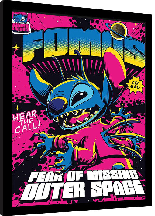 Lilo & Stitch Gerahmte Poster, Bilder, 34.3 x 44.5 cm