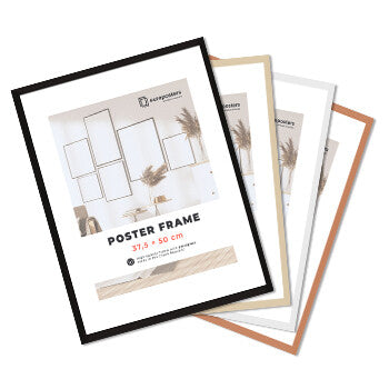 Rahmen für Poster 37,5×50 cm, Weiß – Holz