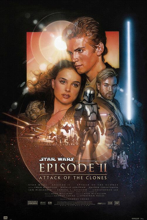 Star Wars: Episode II - Attack of the Clones Poster, Plakat, 61 × 91.5 cm