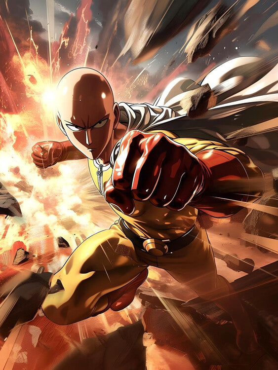 Leinwand Poster, Bilder One Punch, 60 × 80 cm