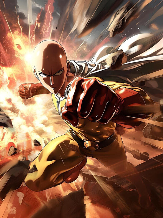 Leinwand Poster, Bilder One Punch, 60 × 80 cm