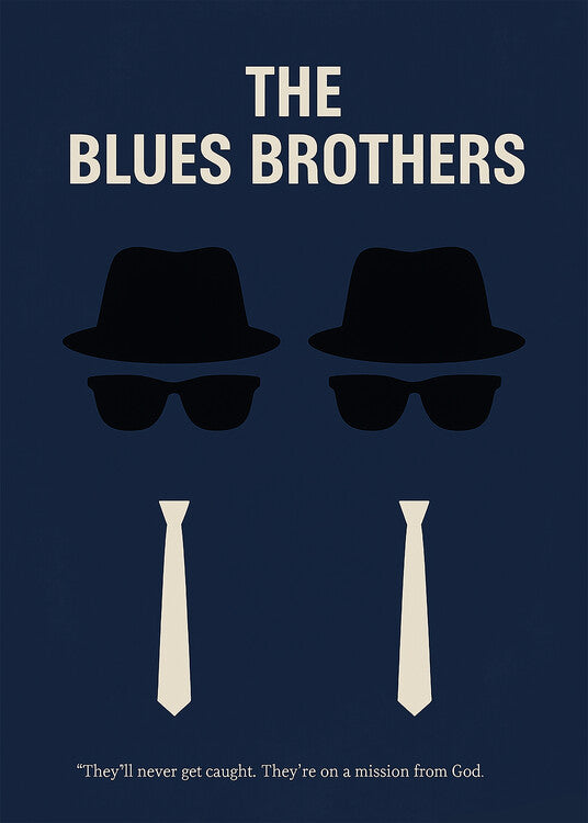 Leinwand Poster, Bilder The Blues Brothers, 65 × 90 cm
