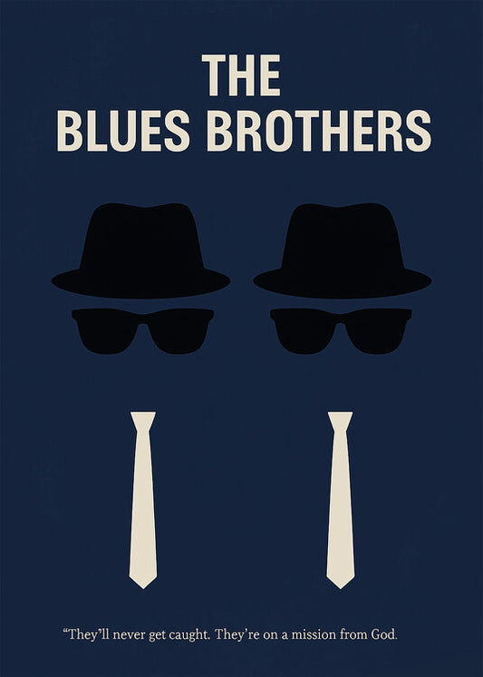 Leinwand Poster, Bilder The Blues Brothers, 65 × 90 cm