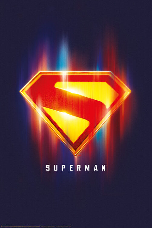 Superman 2025 - S logo blurred Poster, Plakat, 61 × 91.5 cm