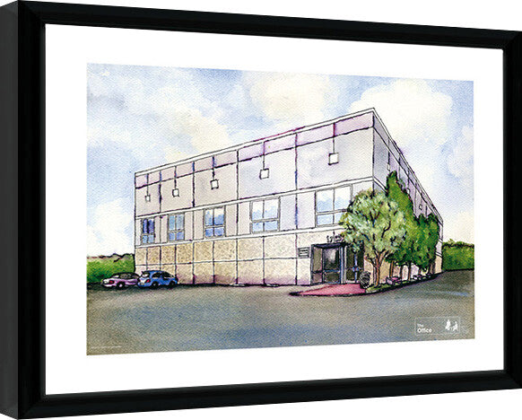 The Office - Pam Watercolor Gerahmte Poster, Bilder, 34.3 × 44.5 cm
