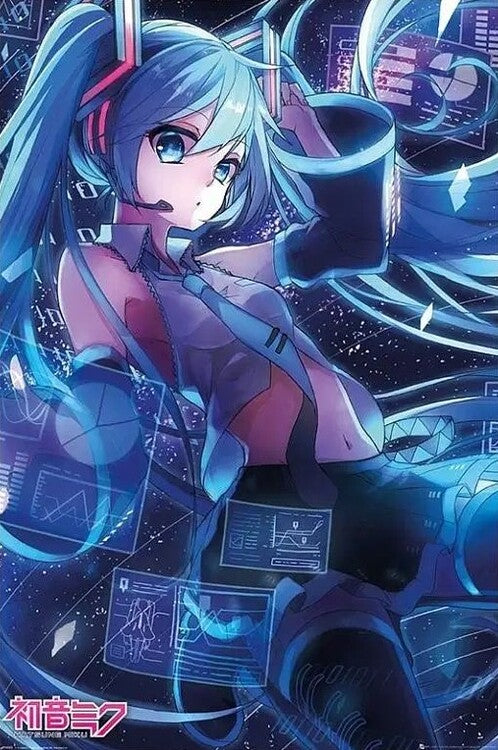 Hatsune Miku - Screen Poster, Plakat, 61 × 91.5 cm