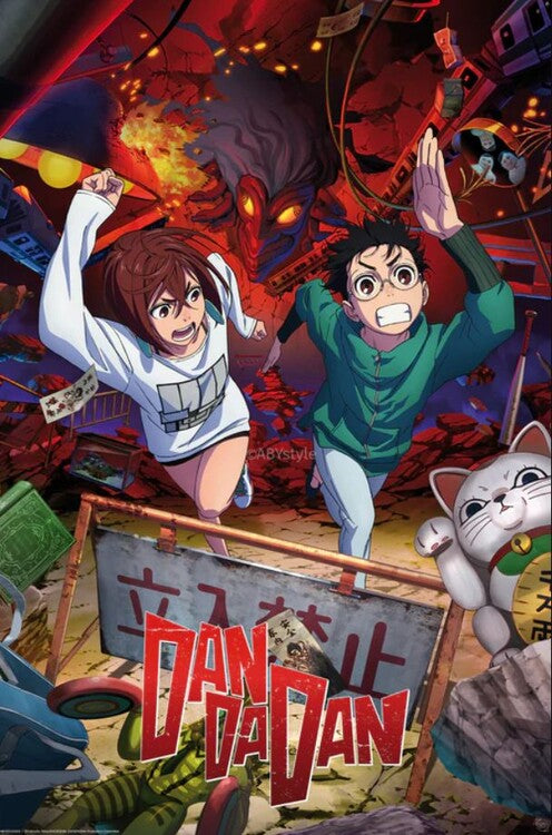 Dan Da Dan - Key Art Mono & Okarun Poster, Plakat, 61 × 91.5 cm