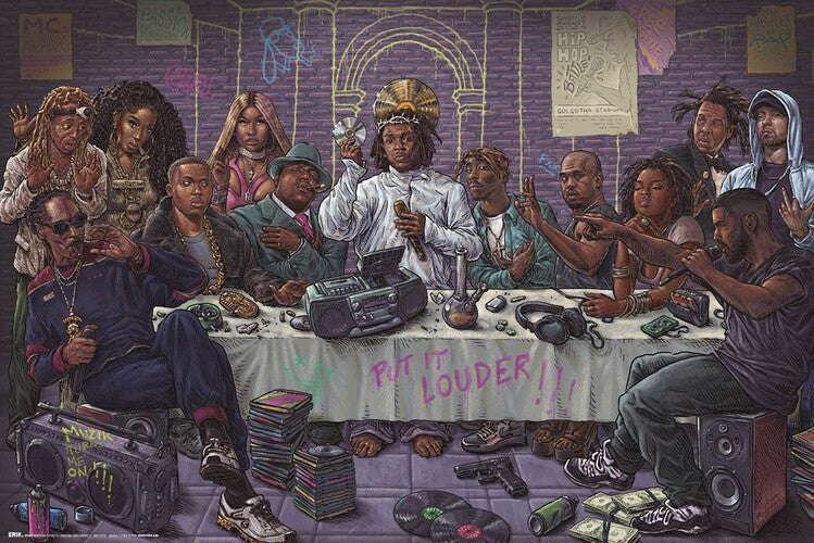The Last Supper of Hip Hop Poster, Plakat, 91.5 × 61 cm