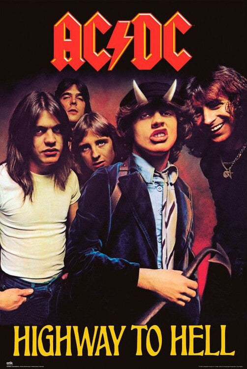 AC/DC Poster, Plakat, 61 × 91.5 cm