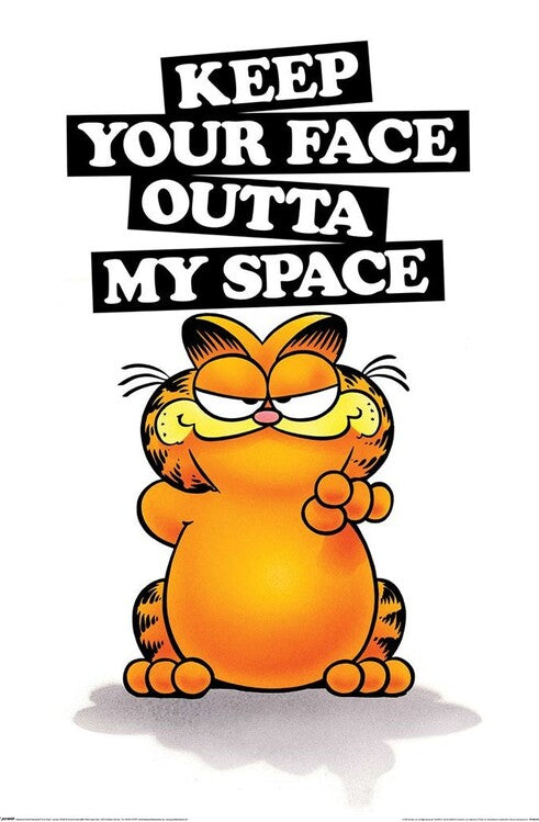 Garfield - Keep Your Face Poster, Plakat, 61 × 91.5 cm