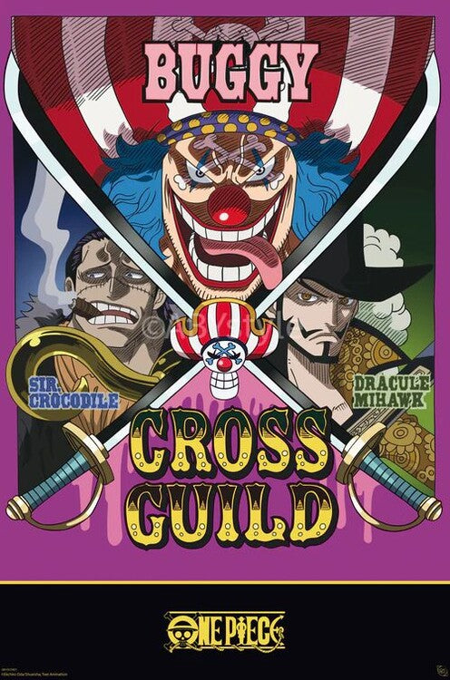 One Piece - Cross Guild Poster, Plakat, 61 × 91.5 cm