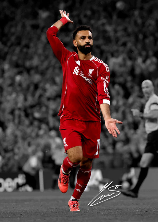 Leinwand Poster, Bilder Art Poster Moh Salah Liverpool Goal Trending Popular, 65 × 90 cm