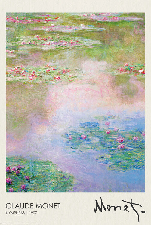 Water Lilies (1907) Poster, Plakat, 61 × 91.5 cm