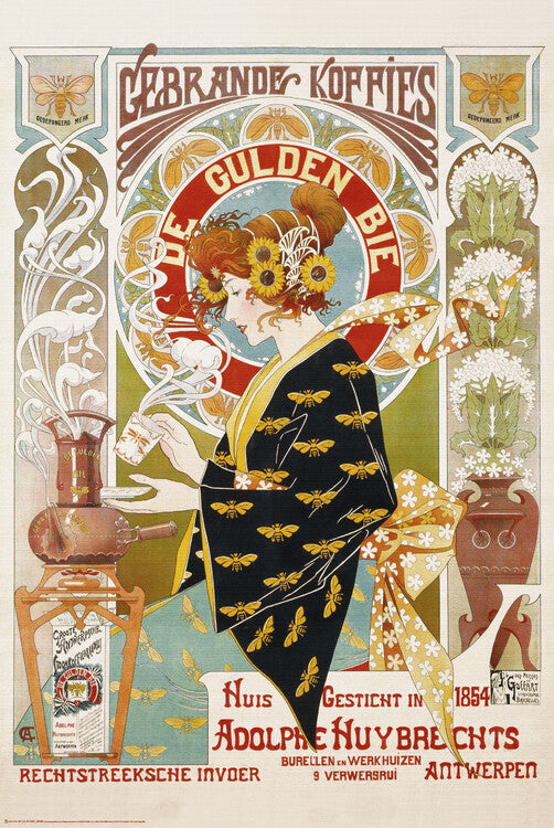 Coffee Shop Advert Poster, Plakat, 61 × 91.5 cm