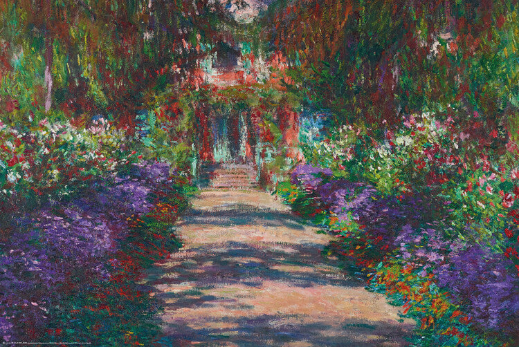 Pathway in Monet’s Garden, Giverny Poster, Plakat, 61 × 91.5 cm