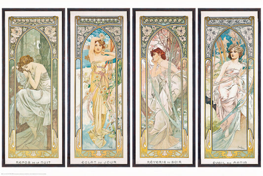 The Times of the Day (1899) Poster, Plakat, 61 × 91.5 cm