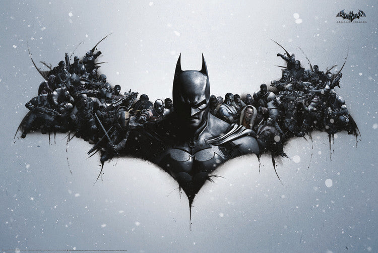 Batman Arkham Origins - Logo Poster, Plakat, 61 × 91.5 cm