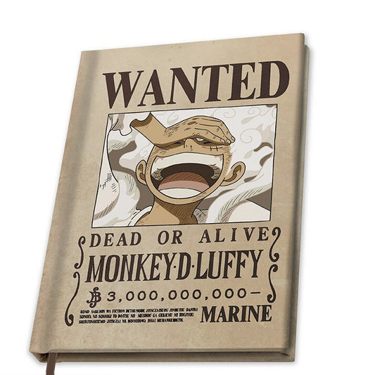 Notizbuch One Piece - Wanted Luffy Wano, A5