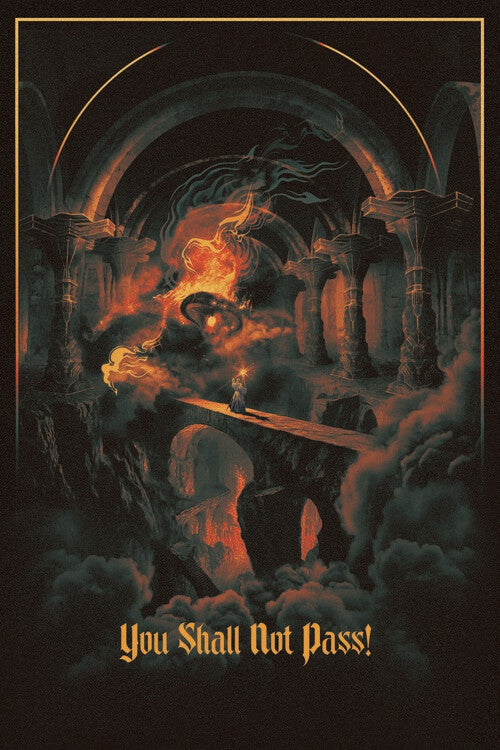 The Lord of the Rings - You Shall Not Pass! - Khazad-dûm Poster, Plakat, 26.7 × 40 cm