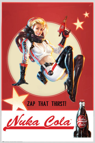 Fallout 4 - Nuka Cola Poster, Plakat, 61 × 91.5 cm
