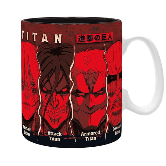 Tasse Attack on Titan - All Titans, 0,46 l