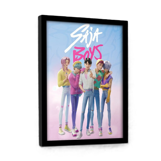 K-Pop Demon Hunters - Saja Boys Gerahmte Poster, Bilder, 34.3 x 44.5 cm