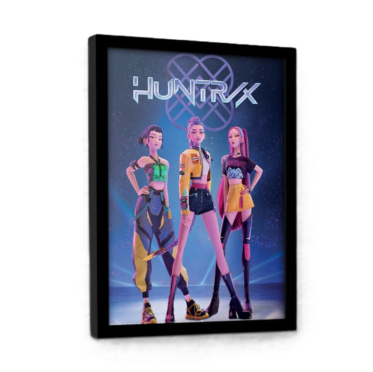 K-Pop Demon Hunters - Huntrix Gerahmte Poster, Bilder, 34.3 x 44.5 cm