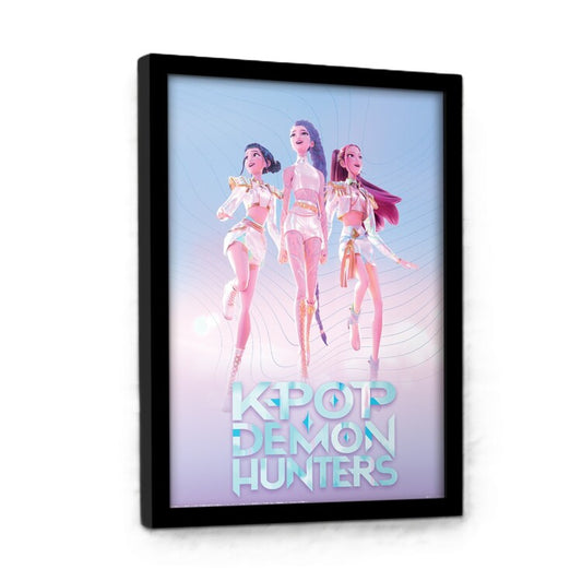 K-Pop Demon Hunters - Trio Gerahmte Poster, Bilder, 34.3 x 44.5 cm
