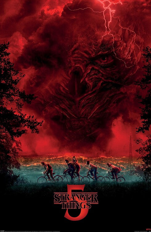 Stranger Things 5 - Vecna Sky Poster, Plakat, 61 × 91.5 cm