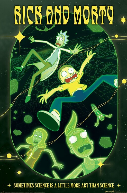 Rick and Morty - Rave Rickrival Poster, Plakat, 61 × 91.5 cm