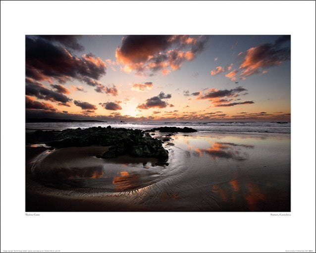 Kunstdruck Marina Cano - Sunset, Cantabria, 50 × 40 cm