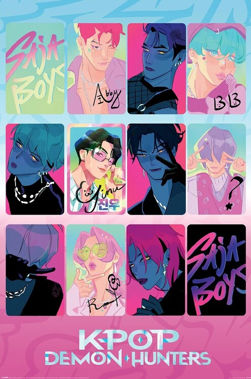 KPop Demon Hunters - Light and Dark Poster, Plakat, 61 × 91.5 cm