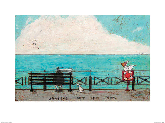 Kunstdruck Sam Toft - Sharing Out The Chips, 80 × 60 cm
