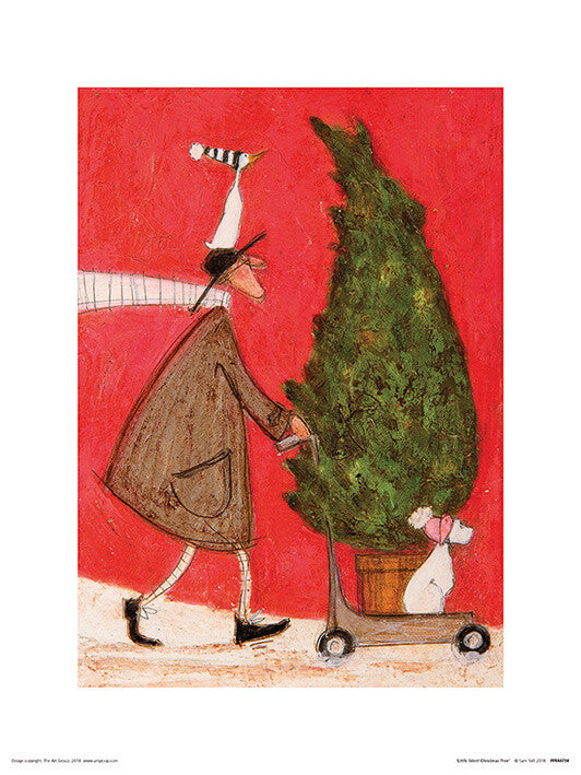 Kunstdruck Sam Toft - Little Silent Christmas Tree, 30 × 40 cm