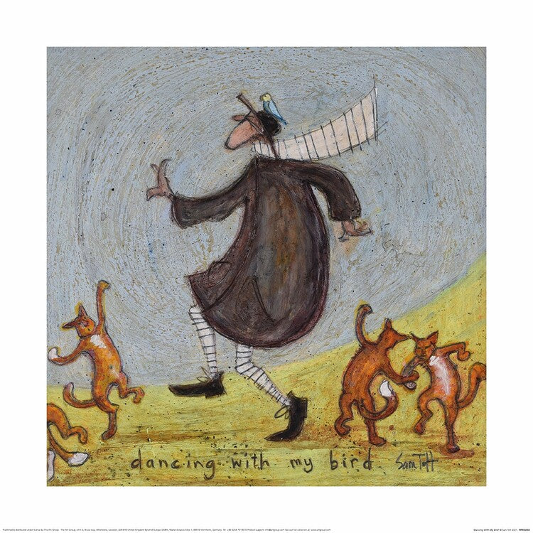 Kunstdruck Sam Toft - Dancing With My Bird, 40 × 40 cm