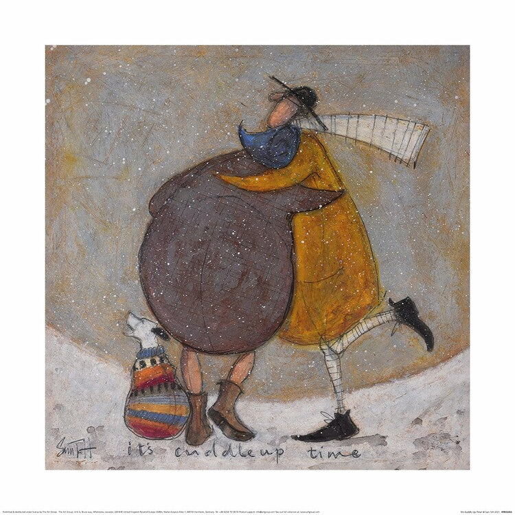 Kunstdruck Sam Toft - It'S Cuddle Up Time, 40 × 40 cm