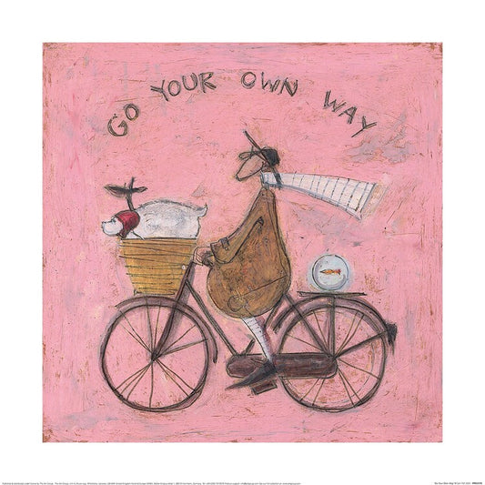Kunstdruck Sam Toft - Go Your Own Way, 40 × 40 cm
