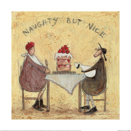 Kunstdruck Sam Toft - Naughty But Nice, 40 × 40 cm