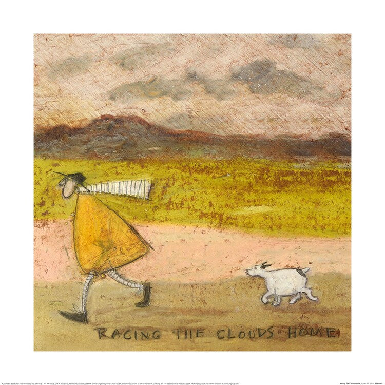 Kunstdruck Sam Toft - Racing The Clouds Home, 40 × 40 cm