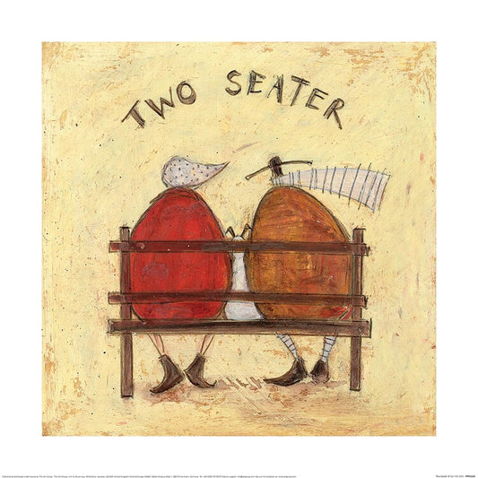 Kunstdruck Sam Toft - Two Seater, 40 × 40 cm