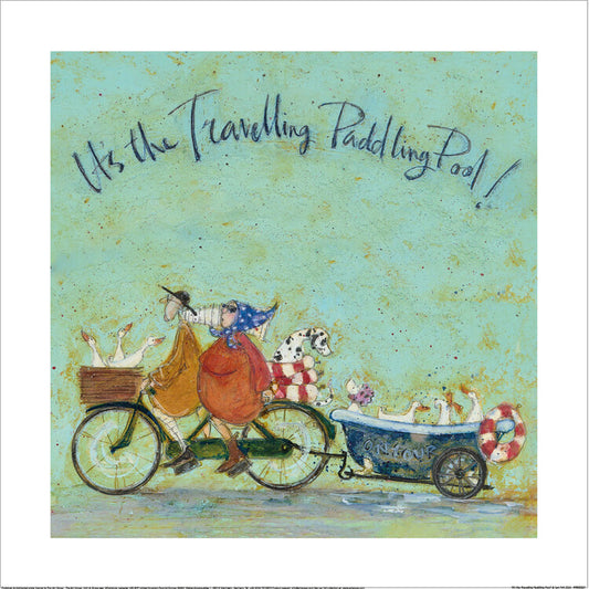 Kunstdruck Sam Toft - It'S The Travelling Paddling Pool, 40 × 40 cm