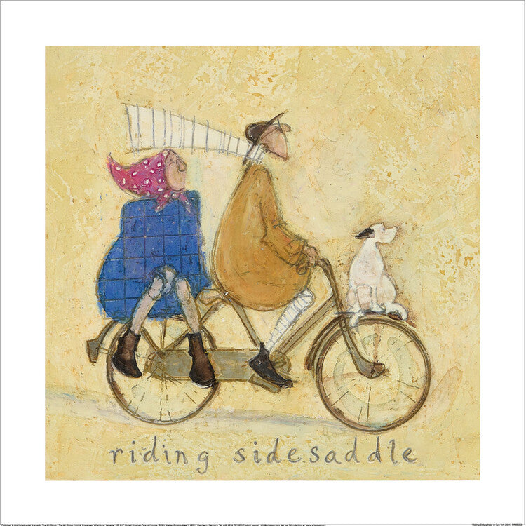 Kunstdruck Sam Toft - Riding Sidesaddle, 40 × 40 cm