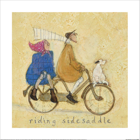 Kunstdruck Sam Toft - Riding Sidesaddle, 40 × 40 cm